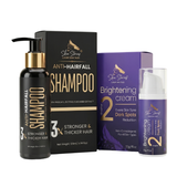 Radiant Hair & Skin Care Duo | Brightening Cream & Anti Hair Fall Shampoo